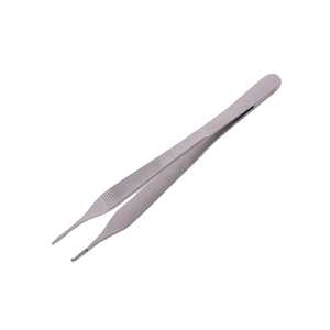 Pinzas para Tejidos TC Adson de 12 cm, 1x2 Dientes, Acero Inoxidable, Instrumento Quirúrgico Manual, Duradero, de Alta Calidad, XSAR-TF-03, Certificado CE - Product Image 2