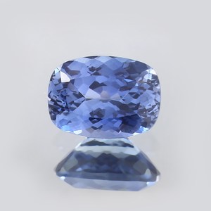 Bague de mariage pour femme en argent 925 sertie de saphir bleu bleuet naturel taille brillant, certifiée IGI, bijoux tendance pour la création de bijoux - Product Image 6