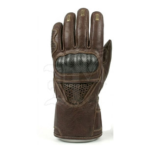 High Quality Durable Leather Full Finger Motorbike Gloves Safety Support Breathable Fabric Moisture Wicking <b>Pull</b>-On Closure - Product Image 4