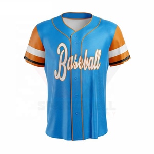 White Red Baseball Jersey Sublimated Print Short Sleeve Unisex Adult Breathable Regular Fit Button Closure - Product Image 5