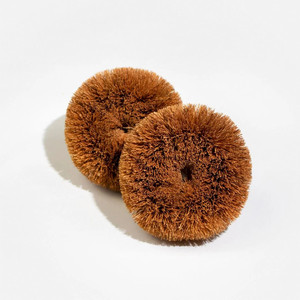 Sustainable Kitchen Accessories Dish Washer Scrubber Eco Friendly Scourer <b>Coconut</b> Coir Tawashi Scrubbers - Product Image 1