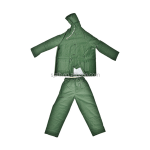 Yellow PVC Polyester Heavy Duty Industrial <b>Work</b> Raincoat Safety Rain Suit Logo <b>Waterproof</b> Jacket <b>Pants</b> Raincoat - Product Image 3