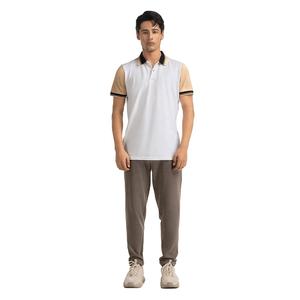 Diseño personalizado contraste de color para hombre Polo personalizado de manga corta de tela transpirable para hombre Polo camisetas para oficina y ropa casual - Product Image 4