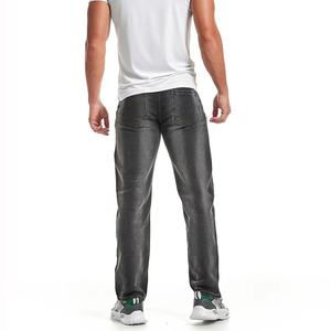 Jeans de Mezclilla para Hombre, Corte Recto, Lavado a la Piedra, Cintura Media, Corte Regular, Tela de Algodón, Estilo Casual, para Otoño - Product Image 2