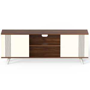 ชั้นวางทีวีไม้ Harmond Engineering ดีไซน์หรูหรา พร้อมชั้นวางหนังสือและของตกแต่ง ใช้เป็นชั้นวางกล่องรับสัญญาณ/ตู้วางทีวี - Product Image 5