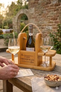 Soporte para Botellas con Portavasos, Grabado de Logotipo Personalizado, para Cervecerías y Bares, Precio al por Mayor - Product Image 4