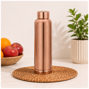 Botella de Agua de Cobre Puro, Diseño sin Costuras a Prueba de Fugas, Beneficios Ayurvédicos para la Digestión, Artículos para Beber en Casa - Product Image 2