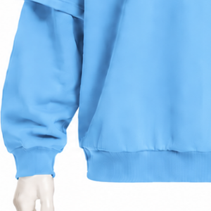 Sky Blue Double Layer <b>Hoodie</b> Vintage Oversized <b>Short</b> <b>Sleeve</b> Overlay Long <b>Sleeve</b> Pullover Casual Streetwear Loose Fit Hooded - Product Image 6