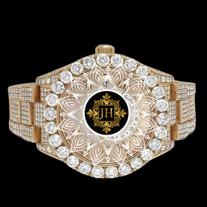 Export Quality for Bling Moissanite Diamond Quartz Watch Glass Stainless Steel Band Water Resistant Hip Hop Luxury for Men Women - Product Image 4