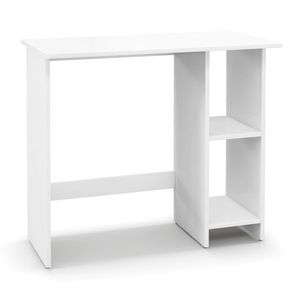 Small <b>Computer</b> <b>Desk</b> with Adjustable Shelf and Storage Features - Product Image 4