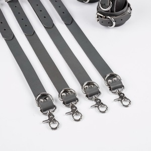 Adult Genuine Leather <b>Bed</b> <b>Restraints</b> High Quality Adjustable Bondage Straps Wrist Cuffs Customized Color Customized Logo Fetish - Product Image 4