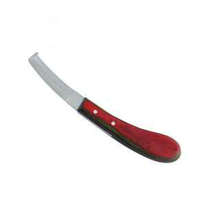 Couteau à sabots en acier Damas de qualité supérieure IRON, outil de fermeur pour le taillage des sabots, lame artisanale, outils vétérinaires, marque privée OEM - Product Image 3