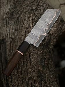 Nouvelle édition de luxe, couteau de chef japonais en acier damas cuivré, lame de 8 pouces, couteau de cuisine pour découper la viande, couteau de chef pour barbecue - Product Image 2