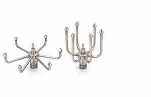 NATURAL STAINLESS STEEL REVOLVING FOUNTAIN NOZZLE 20MM WALL <b>MOUNT</b> OUTDOOR GARDEN LANDSCAPE WATER FEATURE <b>SPRAY</b> HEAD - Product Image 2