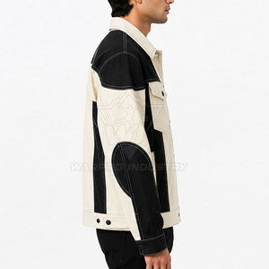 Urban Style Jeans Winter <b>Jacket</b> for <b>Men</b> Front Logo 100% Cotton <b>Lightweight</b> Quick Dry Eco-Friendly Trendy Look Daily Winter Wear - Product Image 5