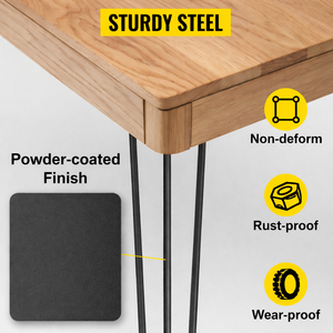 20" Hairpin Furniture <b>Legs</b> for DIY Desk Coffee Dining <b>Table</b> 4pcs Metal Furniture <b>Legs</b> 3 Rod Metal <b>Table</b> <b>Legs</b> EDPTBL017 - Product Image 1