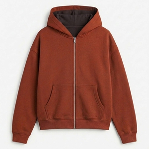 Sweat-shirt en polaire à fermeture éclair de haute qualité, logo personnalisé, service OEM, taille OEM, marque privée, fournisseur d'usine, sweats à capuche zippés pour hommes - Product Image 1