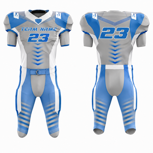 Camiseta de Fútbol Americano Personalizada para Hombre, Sublimada, Transpirable, de Poliéster, Cuello en V, Manga Corta, Número de Equipo 23 - Product Image 3