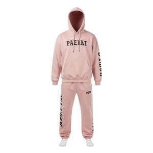 Conjunto Urbano de Algodón Pesado con Estampado Gráfico para Hombre: Sudadera con Capucha Balaclava y Pantalones Casuales Más Vendidos al por Mayor - Product Image 1