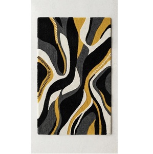 Tapis en laine tufté le plus vendu, tapis de luxe de créateur, revêtement de sol imperméable, tapis moelleux pour chambre à coucher - Product Image 1