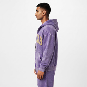 High Quality Men's Drawstring Chenille Embroidery <b>Hoodie</b> <b>Short</b> Set Custom 100% Cotton Fleece Sportswear Regular Winter Printed - Product Image 3