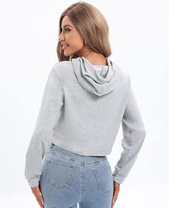 Sweat à capuche court OEM ODM pour homme en coton premium, fabricant sur mesure, vente en gros, vêtements de mode vierges - Product Image 5