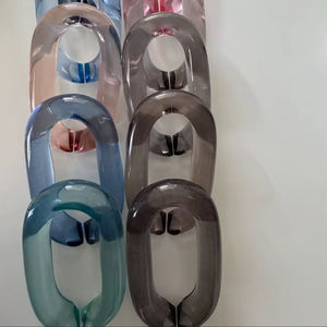 Décoration d'intérieur personnalisée, maillons de chaîne en résine, haute transparence, différentes couleurs au choix - Product Image 1