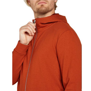 Sweat à capuche zippé pour homme de haute qualité, coupe oversize à épaules tombantes, nouvelle mode, couleur unie personnalisée, vêtements décontractés - Product Image 3
