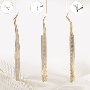 Pince à épiler rose doré pour extensions de cils, ensemble de pinces à épiler droites et à pointe fine, 5,0 pouces, soin beauté, ensemble de pinces à épiler pour cils - Product Image 6