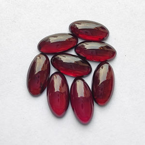โกเมนสีแดงธรรมชาติทรงรีขนาดใหญ่แบบคาโบชอง เกรด AAA+ พลอยหลวมสำหรับทำเครื่องประดับ มีทุกขนาด - Product Image 6