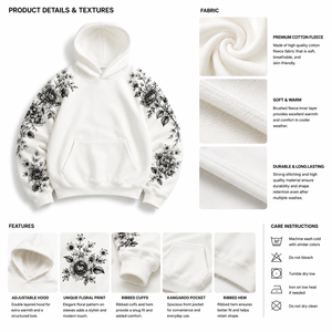 Sudadera con Capucha de Invierno al por Mayor, con Estampado Gráfico Bordado, Personalizada, Oversize, Estilo Urbano, OEM/ODM, Fabricante para Hombre Y2K - Product Image 5