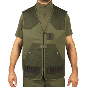 Gilets de chasse imperméables de couleur vert foncé avec poches fonctionnelles - Product Image 2
