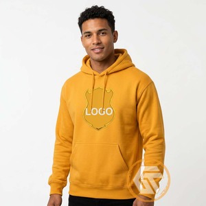 Sudadera con Capucha Amarilla para Hombre, con Logotipo Estampado en la Parte Delantera, Corte Regular, Estilo Casual, para Otoño, Iota |   Phi - Product Image 4