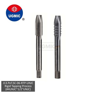 J13.PoT.SC-06-R.T.P- # 4 # 5 # 6 # 8 # 10 # Machos de roscar de carburo sólido con puntas de rosca de 12 1/4" 5/16" 3/8" 7/16" 1/2"-UNJC - Vástago JIS - Product Image 1