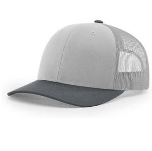 Gorra Trucker Unisex de 6 Paneles con Malla Trasera, Color Gris y Gris Oscuro en Contraste, Gorra Casual para Adultos, Primavera Verano, Ajustable - Product Image 1