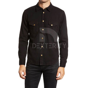 Professional Manufactured Wholesale <b>Men</b> Denim <b>Jeans</b> <b>Shirts</b> Casual Outdoor Use Winter Waterproof Breathable with Custom Logo - Product Image 2