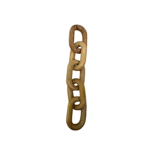 Eco-Friendly Polished <b>Wooden</b> Chain Link Set Stylish Durable Lightweight Tabletop Home Decor Accessories - Product Image 4
