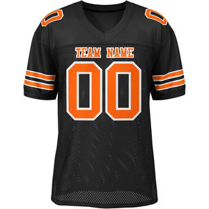 Maillot de football personnalisé pour équipe, respirant, à séchage rapide, en polyester, avec design sublimé style universitaire américain - Product Image 4