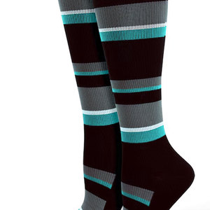 <b>Men's</b> Crew <b>Socks</b> <b>Striped</b> Knitted Breathable Cotton Polyester Spandex Autumn Wear Regular Fit Unisex 6-Panel Baseball Cap Solid - Product Image 6
