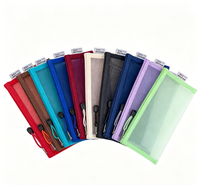 Pochette zippée en nylon à mailles fines, sacs cosmétiques imprimés en sérigraphie, trousses de maquillage, étuis à crayons, sacs de voyage portables, cadeaux de bienvenue