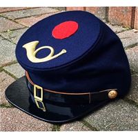 Gorra de campo de la Unión de la era de la Guerra Civil Estadounidense, específicamente identificada como un tipo de gorra estilo kepi para el 10º ejército estadounidense. Infantería de Color, 16.º Cuerpo