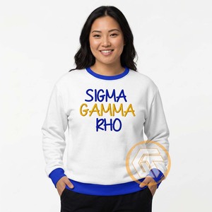 Tissu polaire en coton écologique de haute qualité, personnalisé, avec logo brodé sur le devant, motif TRÉSORS GÉNÉTIQUES Sigma Gamma Rho, idéal pour l'hiver - Product Image 2