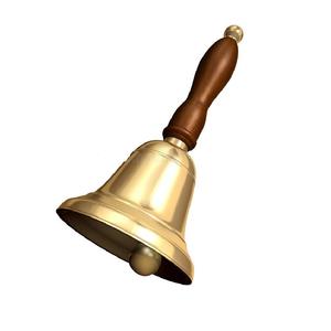 Campana de Mano de Latón Fundido de Diseño Maravilloso, Estilo Antiguo Indio, Campana de Mano de Latón Pulido con Acabado Envejecido - Product Image 2