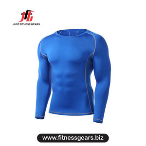 Rashguard à manches longues pour homme, bleu, manches longues, séchage rapide, polyester, vêtements d'extérieur - Product Image 2