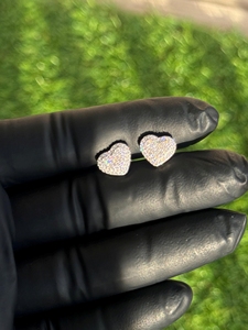 Luxury Vvs1 Moissanite Wedding <b>Stud</b> <b>Earring</b> for Women Heart Cut 1Ct 2Ct 3Ct 1 2 3 Carat S925 Sterling <b>Silver</b> Engagement Jewelry - Product Image 4