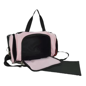 Bolsa Deportiva de Poliéster Rosa y Negra, 30-40L, Cierre de Cremallera, Estilo Casual, Gran Capacidad, Unisex, para Fitness y Viajes - Product Image 2