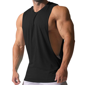 Camiseta sin mangas para hombre, transpirable, mezcla de algodón, para gimnasio, ropa deportiva personalizada, proveedor de producción a granel OEM ODM - Product Image 6