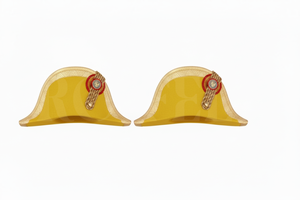 Junior uniform Accessory Peak <b>Cap</b> Gold Trim Decorative Uniform Style <b>Hat</b> Classic Design Headwear for Men Women Formal Wear - Product Image 4