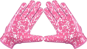 Pink Full-Finger Sports Gloves With Silicone Printing Non-Slip Hook And Loop Closure Unisex All Seasons - Product Image 2