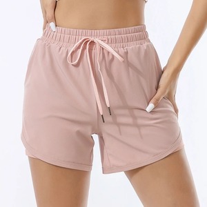 Shorts Deportivos de Verano para Mujer 2 en 1 de Secado Rápido, Shorts para Correr con Calzones Interiores y Bolsillo en la Cintura Elástica - Product Image 1